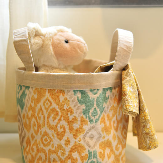 波西米亚手提收纳篮子布艺零食玩具收纳 商品图1