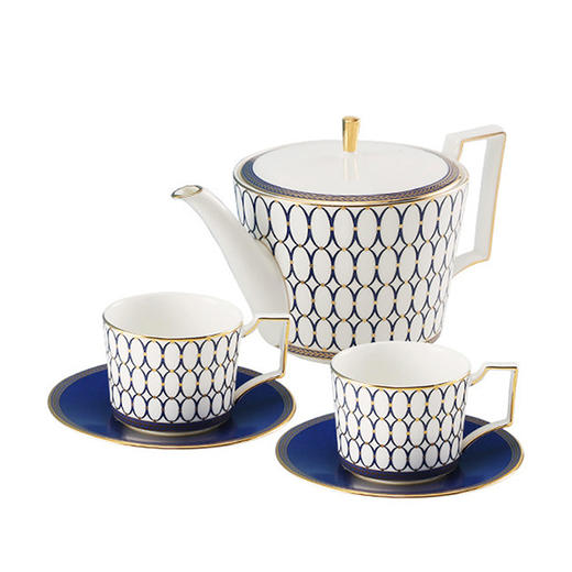 WEDGWOOD玮致活金粉年华一壶两杯两碟套装 商品图0