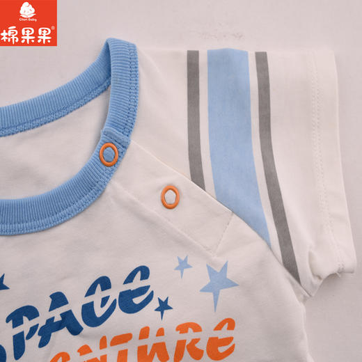 棉果果夏季男童假两件套头连体衣连身衣哈衣M212727219289 商品图3