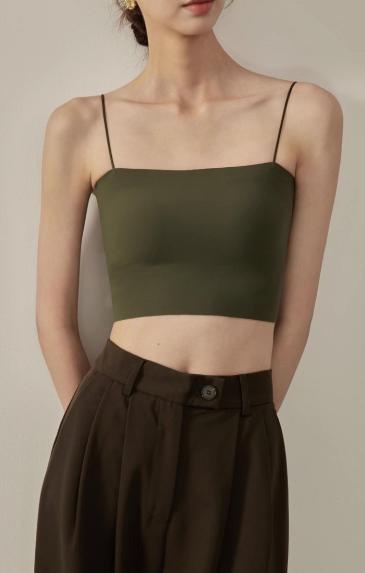 老米优品/超细吊带! 一字抹胸好实穿！《U型一字型短款美背背心裹胸》软糯到哭~~ 商品图6