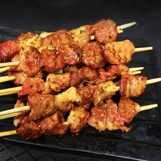 【顺丰发货，原切羊肉串，到手60串】 汇柒鲜内蒙古原切羔羊肉串1.2kg ，独立包装，春游必备送烧烤料包，多种吃法~ 商品图5