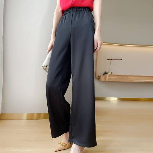 纤束马气质典雅百搭亲肤阔腿裤 JG-169 商品图9