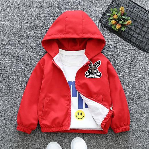 女童春秋连帽外套2024新款儿童春装小男孩洋气风衣夹克潮上衣韩版 商品图2