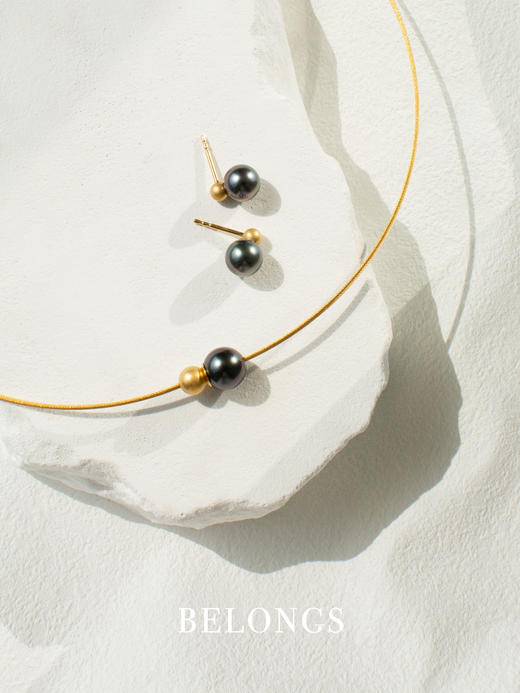 订购7周到｜Eva Strepp-Two Tahiti-大溪地珍珠 项链（金色）［德国设计师］ 商品图3