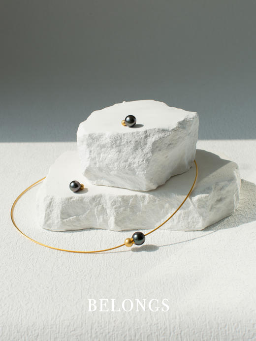 订购7周到｜Eva Strepp-Two Tahiti-大溪地珍珠 项链（金色）［德国设计师］ 商品图4