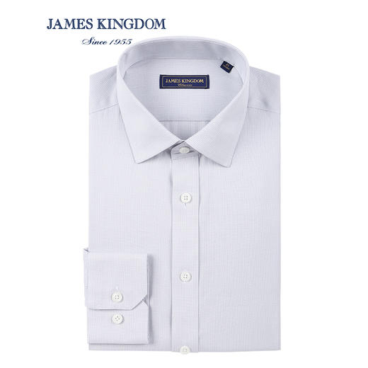 【100支羊毛免烫衬衫】男士长袖棉桑蚕丝羊毛混纺DP商务正装衬衣 商品图1