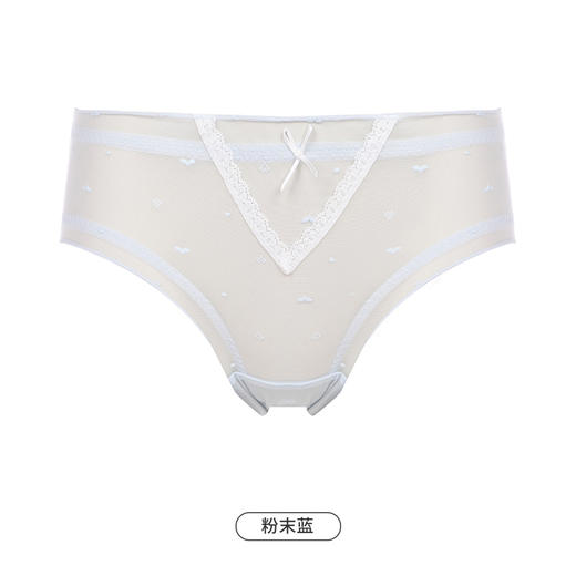 都市丽人基础系列蕾丝网布内裤女锦提花女士内裤低腰三角内裤LK43C4 商品图10