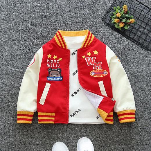 儿童装大男孩男童春秋装夹克外套酷帅气衣服时髦炸街2024新款潮牌 商品图3