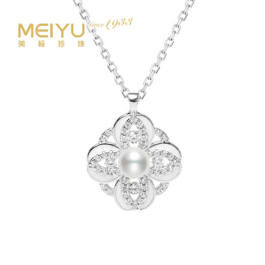 美裕 银925淡水珍珠链坠 4-5mm白 107856 商品图0