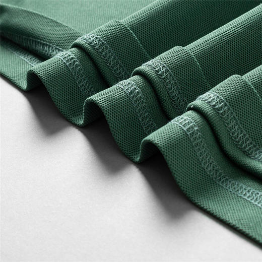 【撞色领】罗蒙春秋男士仿丝光polo衫男长袖t恤男商务男士polo衫长袖 商品图9