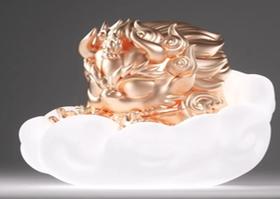 福福贴贴良缘神灯玫瑰金