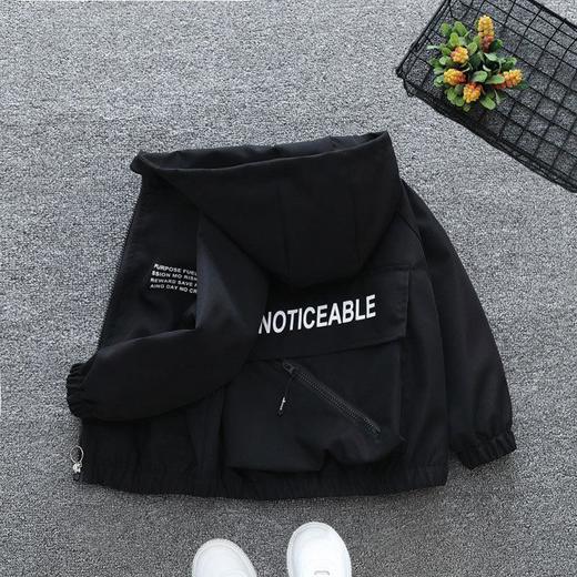 童装男童春秋款工装风衣外套男孩春季冲锋上衣女童洋气网红潮4岁9 商品图1