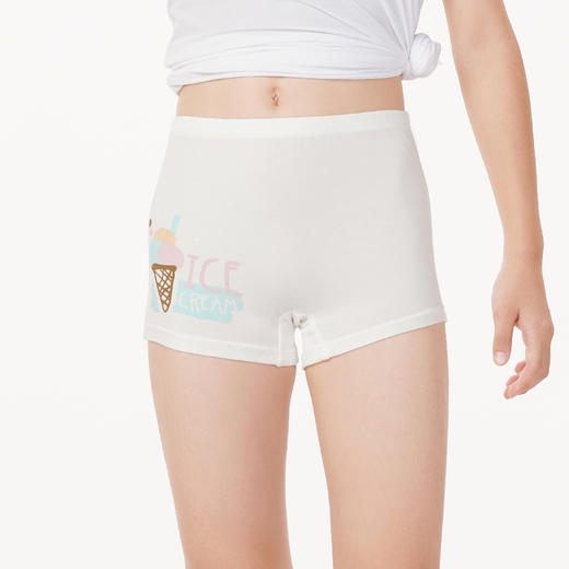 都市丽人眯雅佳时尚系列纤柔绵女童内裤女童人棉童装内裤平角裤平角女童内裤JK4203 商品图1