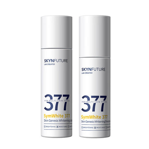 肌肤未来肌源377美白水乳（水120ml+乳100ml）淡斑去黄提亮护肤品 商品图0