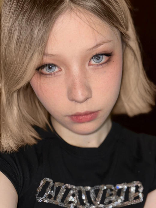 【本店实拍】SUGARPLUM-黑灰/棕色/灰色/绿色/蓝色/合集轻混血/日常 -14.2mm-14.5mm【中/大直径日抛 度数0-800度 无525/575】 商品图8