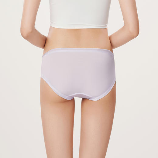 都市丽人基础系列薄透丝滑内裤女锦纶女士内裤速干低腰三角内裤LK43C3 商品图3