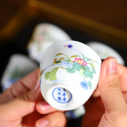 康熙五彩十二花神杯，一月一杯，风雅至极【G】 商品图3