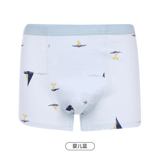 都市丽人眯雅佳基础系列舒肤棉男童内裤男童纯棉童装内裤平角裤平角男童内裤JK4B01 商品图12