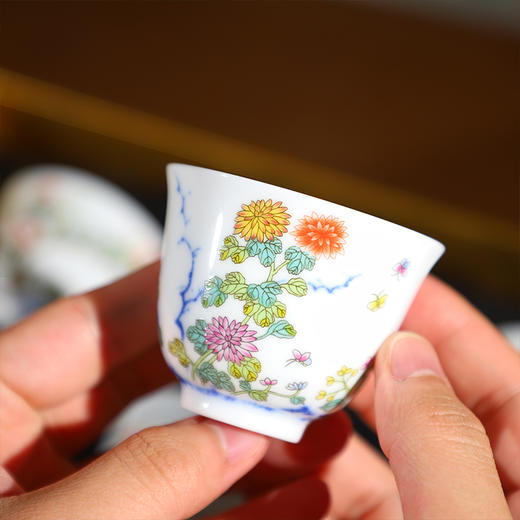 康熙五彩十二花神杯，一月一杯，风雅至极【G】 商品图4