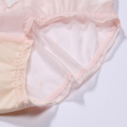 都市丽人基础系列蕾丝网布内裤女锦提花女士内裤低腰三角内裤LK43C4 商品图6