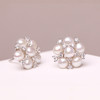 美裕  雪花925银淡水珍珠耳钉3-4mm 107850 商品缩略图2