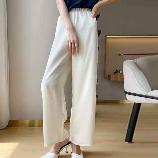 纤束马气质典雅百搭亲肤阔腿裤 JG-169 商品图4
