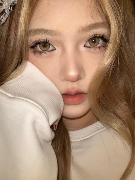 【大直径】Moonenleen-生姜裸米--14.3mm【年抛 0-1000度 无525/575】 商品图2