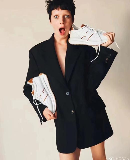 35-5贾玲同款 空标 烘干超轻厚底小白鞋 巨好穿 跟脚好走游艇鞋 商品图1