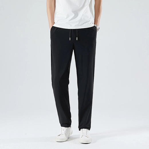 【夏季薄款】【冰丝高弹】【新款DDY】大依优型大码休闲裤弹力加肥加大号肥佬宽松大号休闲长裤男装胖子男士 商品图1