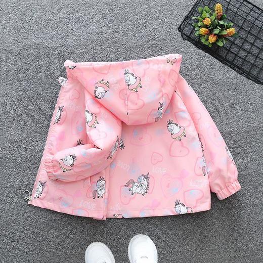 女童风衣外套春秋网红款2024新款韩版春季男童连帽上衣时尚连帽衫 商品图1