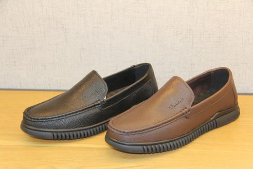 豪行2022年春季款12155873春秋平底休闲鞋浅口真皮软底面透气男鞋 商品图1