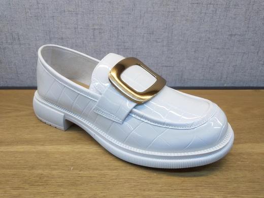 2022春季新款豪行真皮休闲女鞋22101011时尚套脚低跟乐福单鞋正品 商品图1