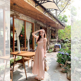 <曾小咸推荐> 【温柔蔷薇】粉色荷叶边连衣裙