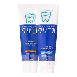 日本狮王酵素牙膏130g 清新薄荷味/温和薄荷防蛀配方进口酵素祛除牙垢牙菌斑 110504/112557