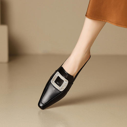 【预售5天】春夏新款，简约法式个性半包拖鞋BY-H2219 商品图7