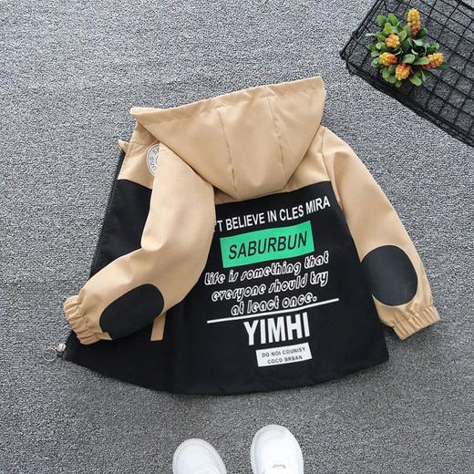 男童外套新款韩版中大童男孩帅气时尚风衣儿童女童洋气春秋款夹克 商品图0