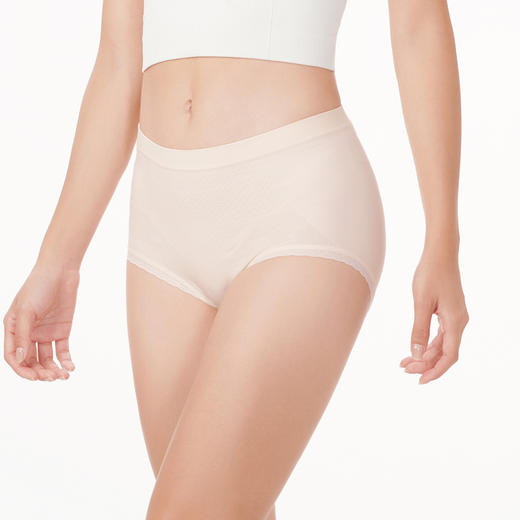 都市丽人塑身轻塑美臀收腹提臀内裤女无缝面料女士内裤高腰平角内裤LK44A1 商品图2