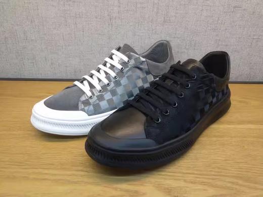 2022春季豪行男鞋12135173舒适休闲平底系带单鞋青年拼色板鞋正品 商品图3