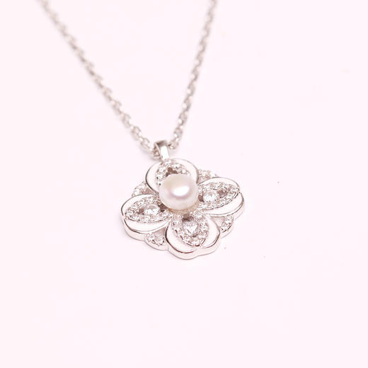 美裕 银925淡水珍珠链坠 4-5mm白 107856 商品图2