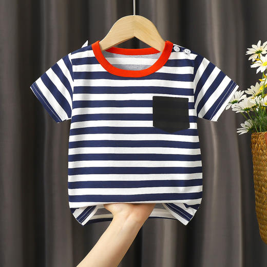 【39.9/任选3件】儿童短袖T恤纯棉宝宝半袖打底衫，男女童婴儿上衣夏装0-7岁手感舒适吸湿排汗效果好，不沾身柔软顺滑，亲肤细腻！-QQ 商品图13