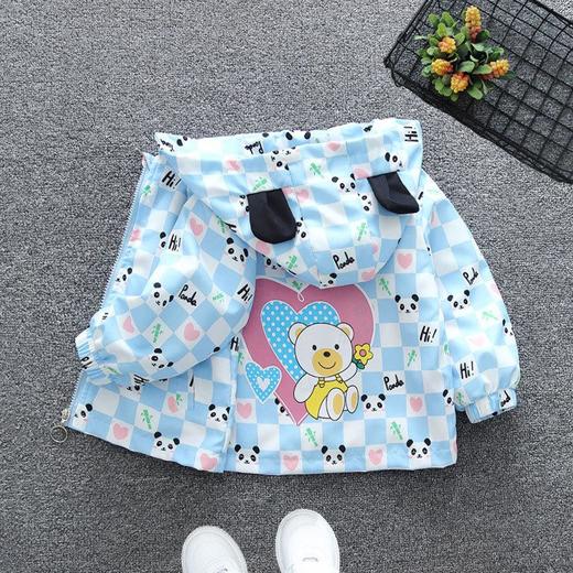 女童外套春秋季2024新款洋气薄款中大童连帽衣夹克上衣小儿童韩版 商品图0