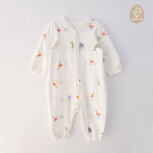 【纯棉贴身连体衣】卓儿婴儿衣服宝宝春秋长袖打底衫新生儿哈衣舒适 商品图5
