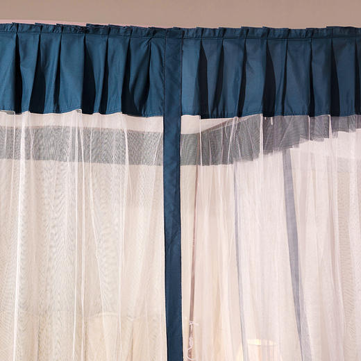 自然醒落地蚊帐家用卧室公主风床幔加厚1米8大床宫廷高级纹账2403HH 商品图9