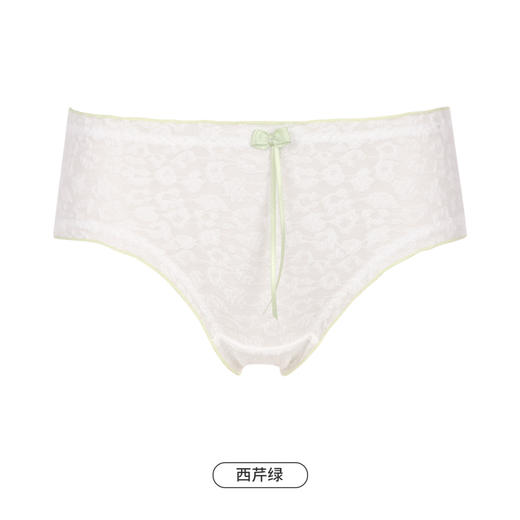 都市丽人基础系列蕾丝网布内裤女提花女士内裤低腰三角内裤LK43A4 商品图12