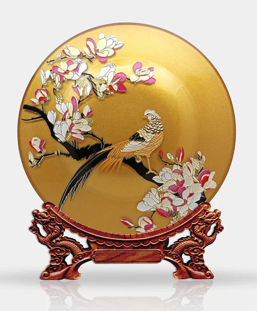 双面雕刻水晶盘 商品图6