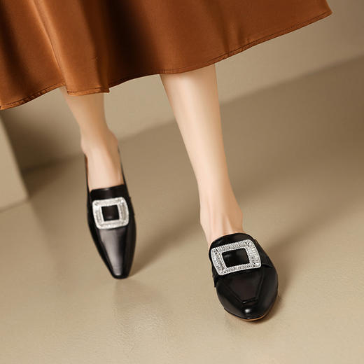 【预售5天】春夏新款，简约法式个性半包拖鞋BY-H2219 商品图6