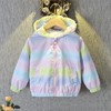 女童连帽翅膀风衣2024春秋新款中小儿童休闲服渐变色韩版外套春装 商品缩略图1