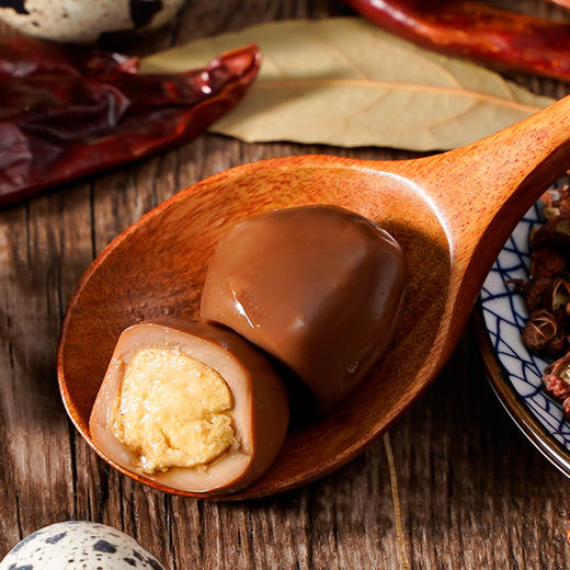 【越嚼越香！无壳卤制鹌鹑蛋】味道香醇，Q弹鲜嫩，比吃肉还香，一口一个够过瘾五香，盐焗，香辣，三种口味任选休闲零食 商品图2