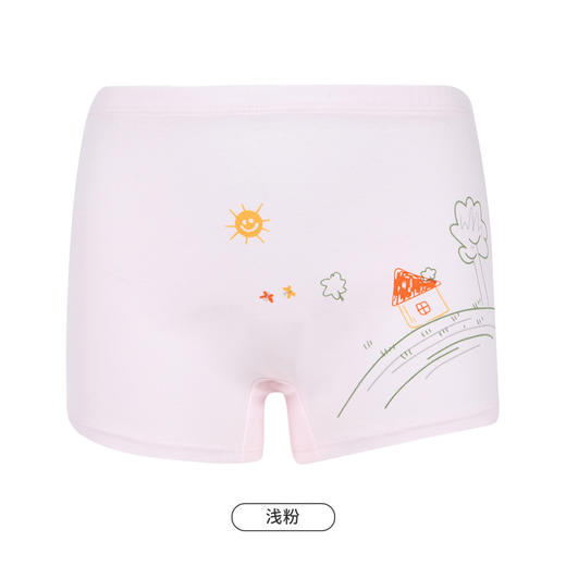 都市丽人眯雅佳基础系列舒肤棉女童内裤女童纯棉童装内裤平角裤平角女童内裤JK4503 商品图12