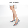 lost in echo2024春季新款设计师品牌尖头镂空露趾低跟浅口单鞋女 商品缩略图3